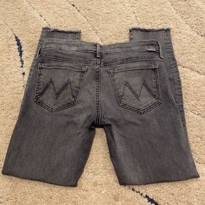 NWOT | MOTHER Skinny Denim Fray Jeans | Size 27